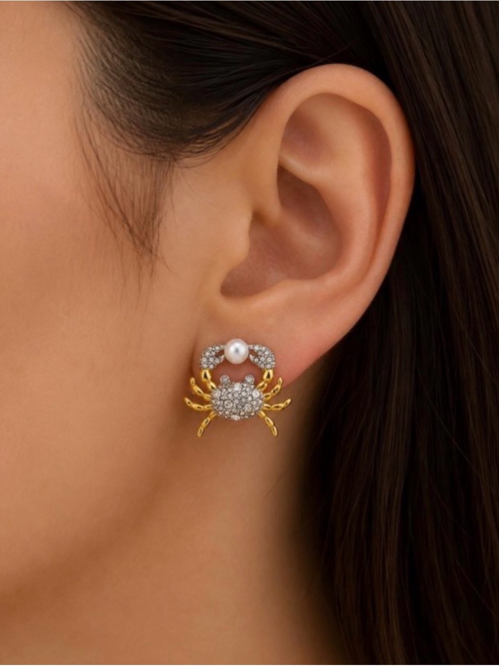 NEW Alexis Bittar Crab Stud Earrings SB07